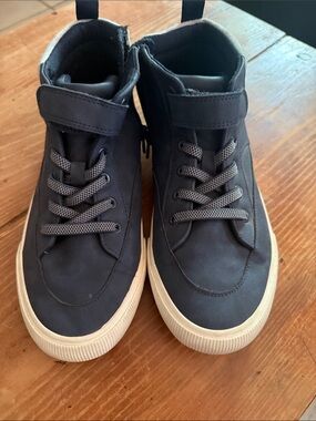 Target Kids Navy High-Top Sneakers with White Sole